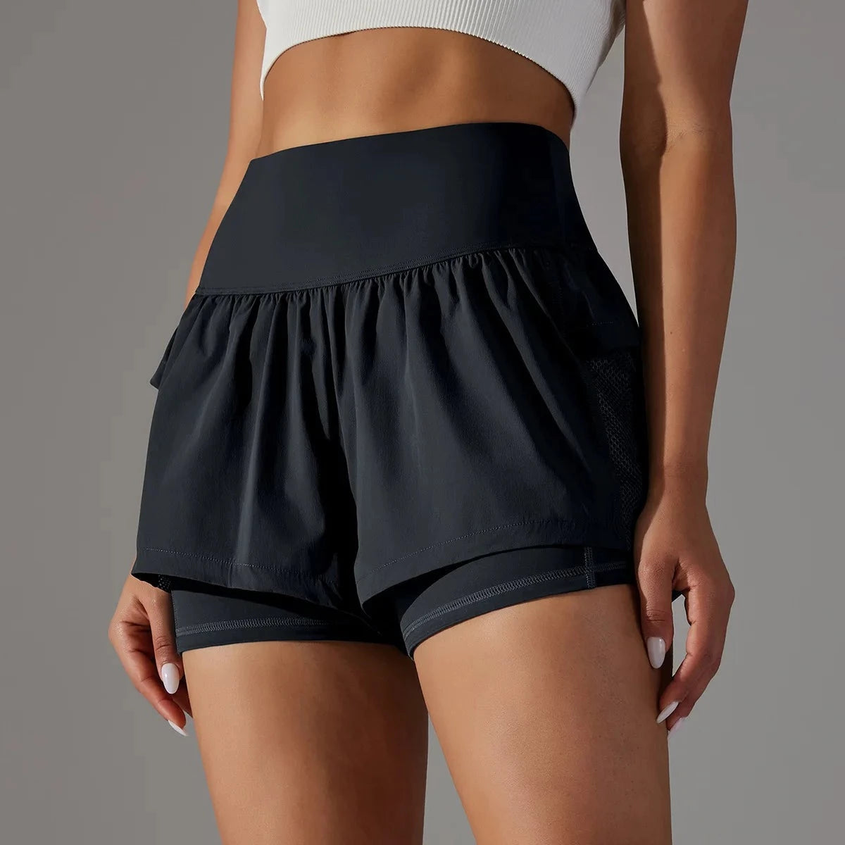 High Waisted Athletic Workout Shorts