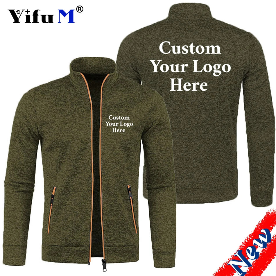 Men Zipper Jackets with custom logo by YIFU
