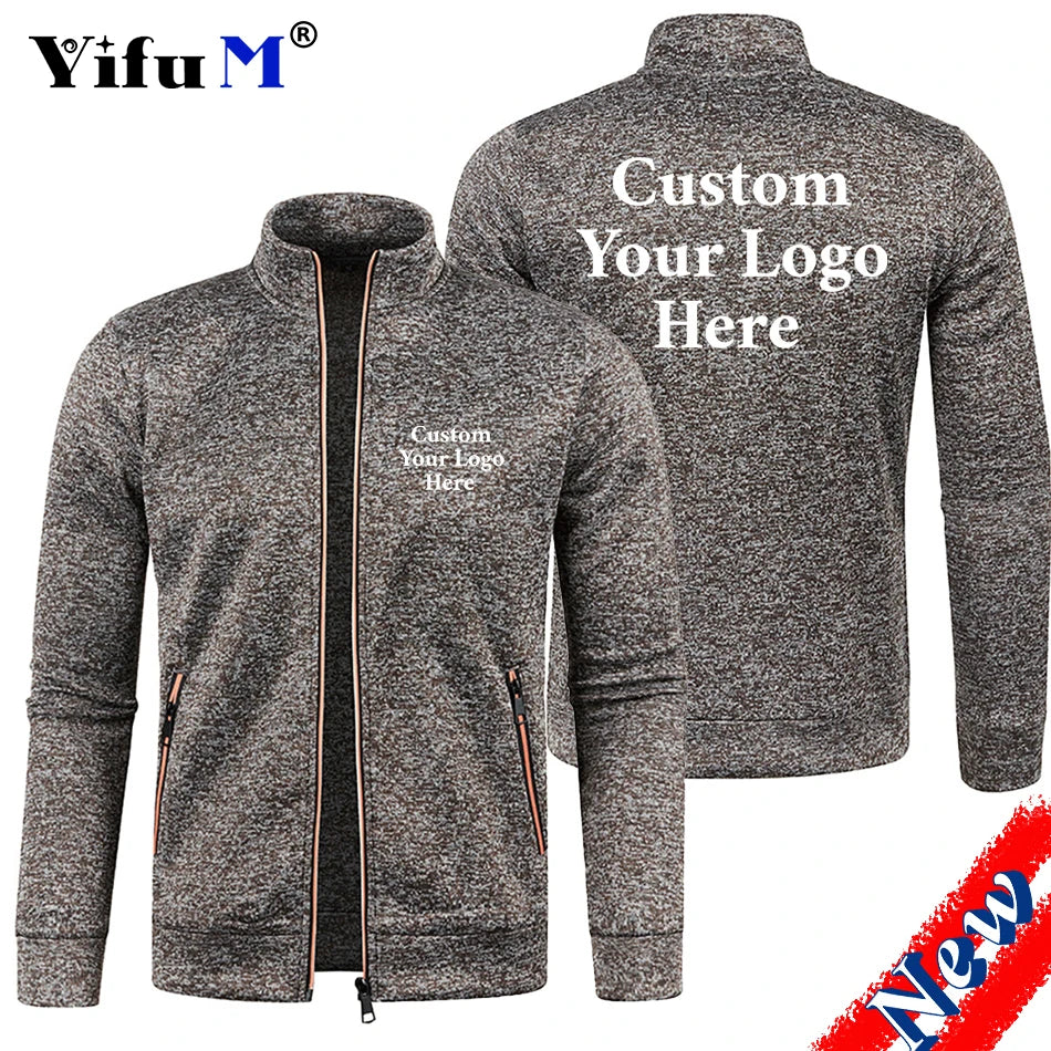 Men Zipper Jackets with custom logo by YIFU