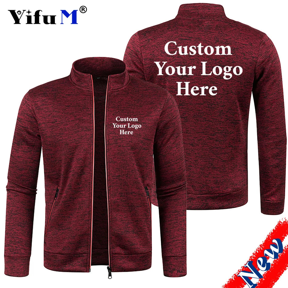 Men Zipper Jackets with custom logo by YIFU