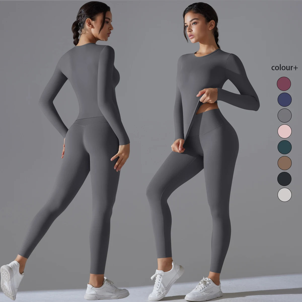 Women’s 2-Piece Smooth Stretchy Pilates Suit