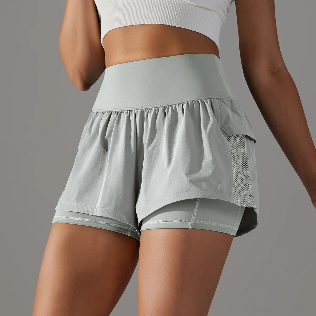 High Waisted Athletic Workout Shorts