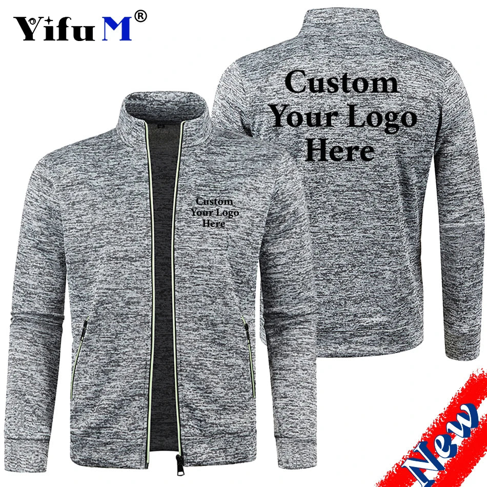 Men Zipper Jackets with custom logo by YIFU
