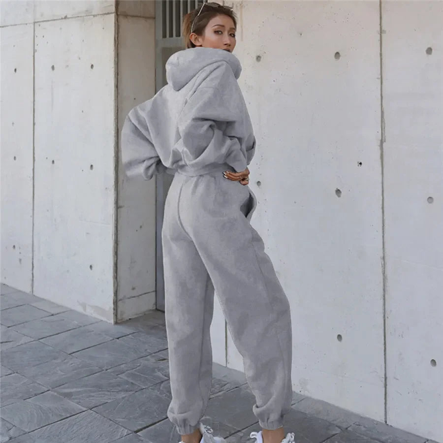Women's Hoodie Joggers 2 Piece Set