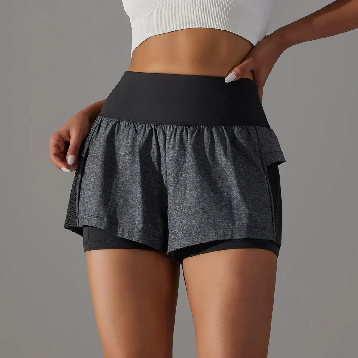 High Waisted Athletic Workout Shorts