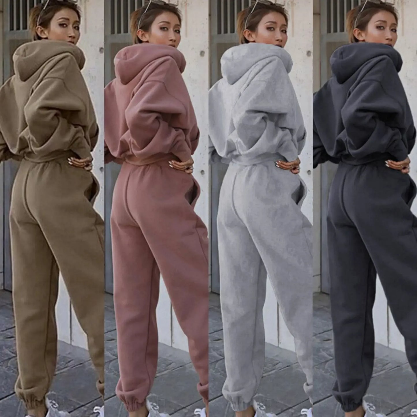 Women's Hoodie Joggers 2 Piece Set