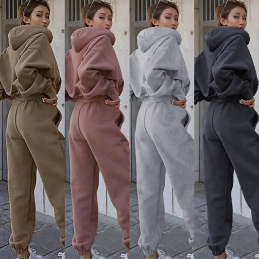 Women's Hoodie Joggers 2 Piece Set