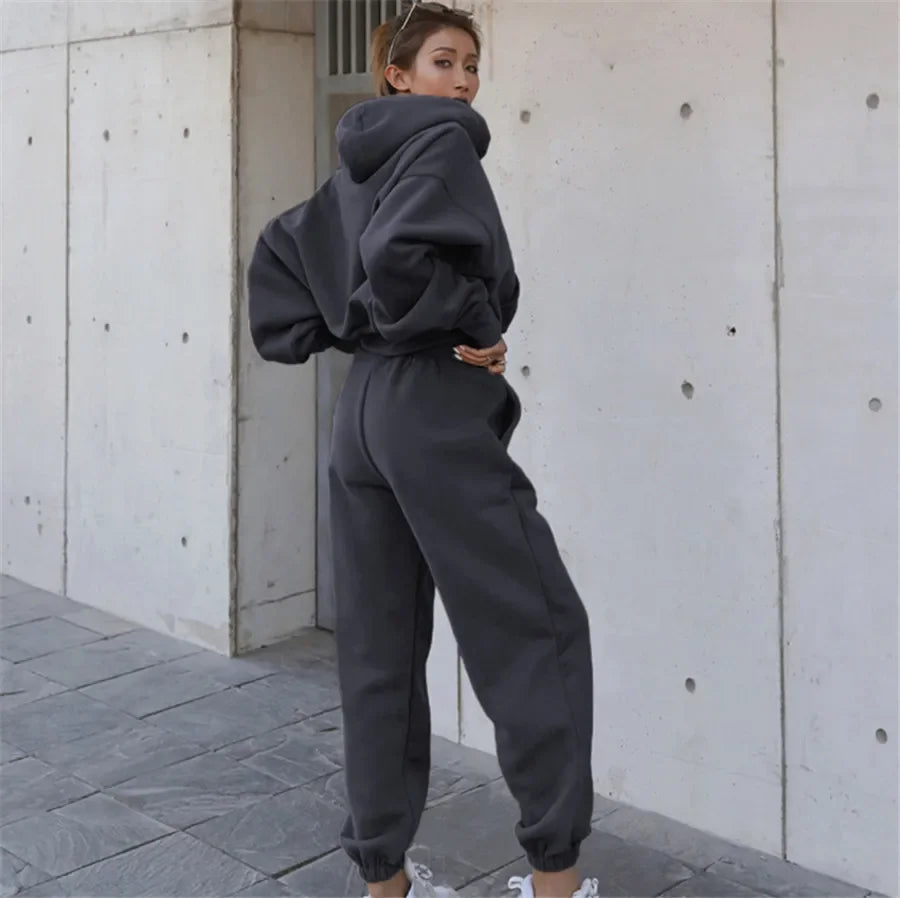 Women's Hoodie Joggers 2 Piece Set